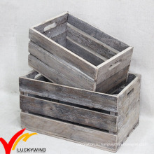 Старинные старинные ручные старинные старые переработанные деревянные ящики для фруктов на продажу